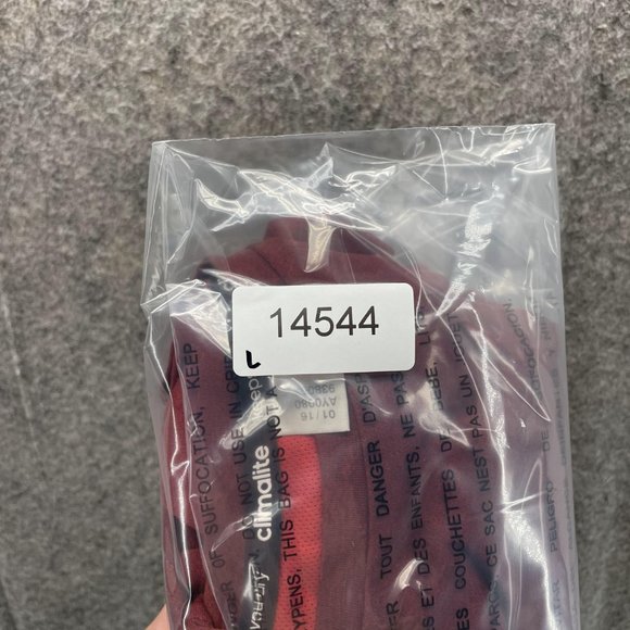 Adidas Shirt Men Large Adult Red Athletic Training Fit Gym Polyester Outdoors - Picture 12 of 12